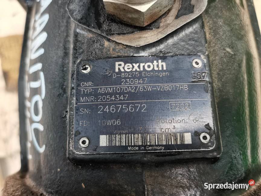 Hydromotor A6VM107DA Manitou MLT 845 Wilkowo sprzedam