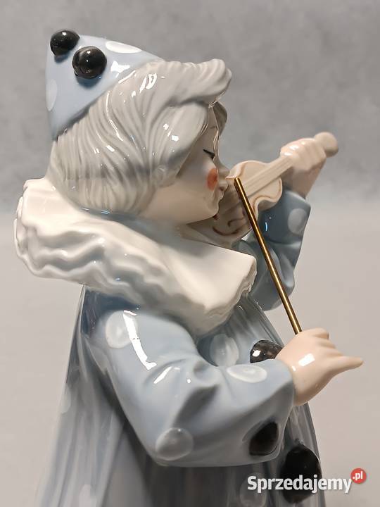 TENGRA Porcelanowy Klaun Pierrot grający na Gdańsk