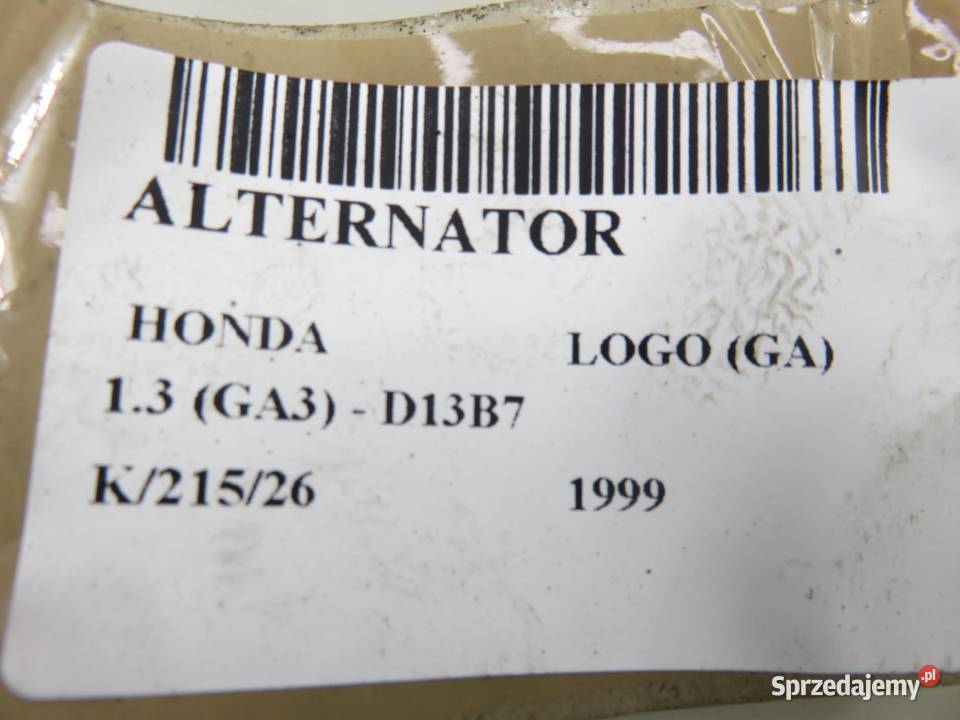 ALTERNATOR HONDA LOGO GA 13 GA3 D13B7 A5TA5591 małopolskie sprzedam