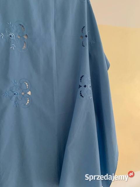 Obrus niebieski haftowany 178137 wiskoza Częstochowa