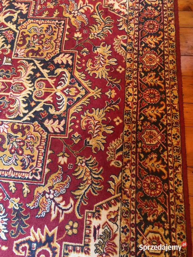 Duży dywan PRL vintage oryginał 1984 Weltom Kalwaria Zebrzydowska