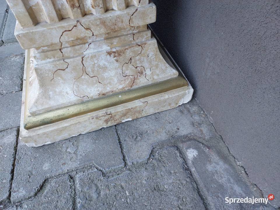 Kolumna gipsowa imitacja marmuru kwietnik Tczew