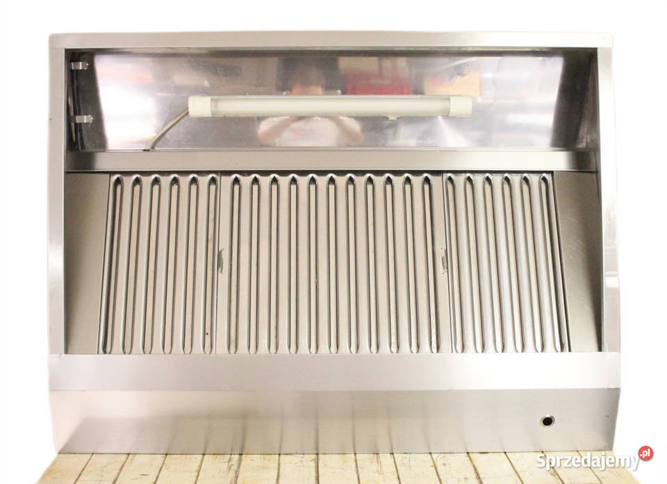 Okap nierdzewny przyścienny 120 x 90 FILTRY Pszczyna