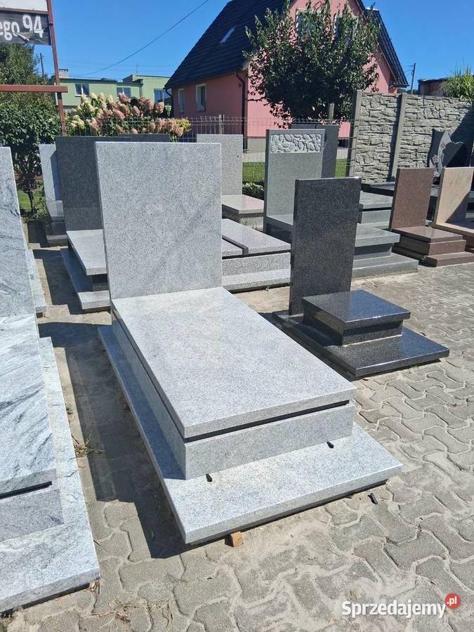 Nagrobek z granitu Bianco 190 x 90 Strzegom dolnośląskie