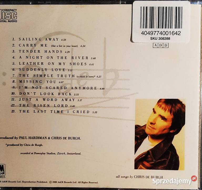 Wspaniały Album CD CHRIS de BURGH Album Flying Katowice