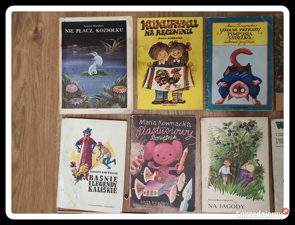 zestaw książek dziecięcych PRL głównie lata 80 Rok wydania 1974 Płock