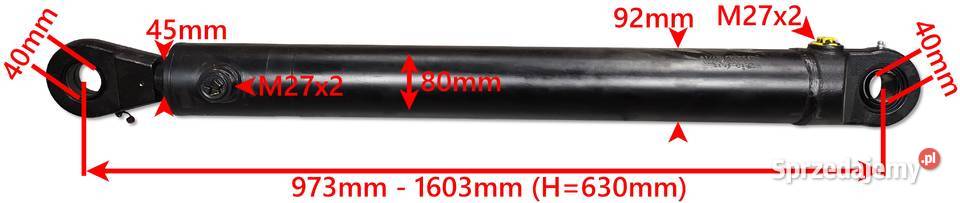 SIŁOWNIK HYDRAULICZNY TŁOK TUR CYKLOP 80 45 630 Solec Kujawski
