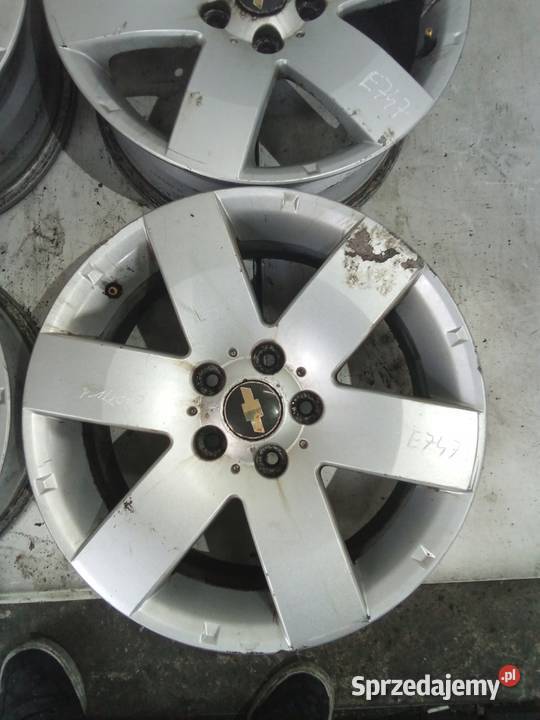 E747 FELGI ALUMINIOWE CAPTIVA 7JX17 5X115 Opony i felgi Opole Lubelskie sprzedam