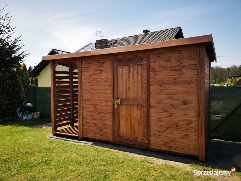 Domek narzędziowy 3 x 15m drewutnia 1 x 15m z śląskie Kalety