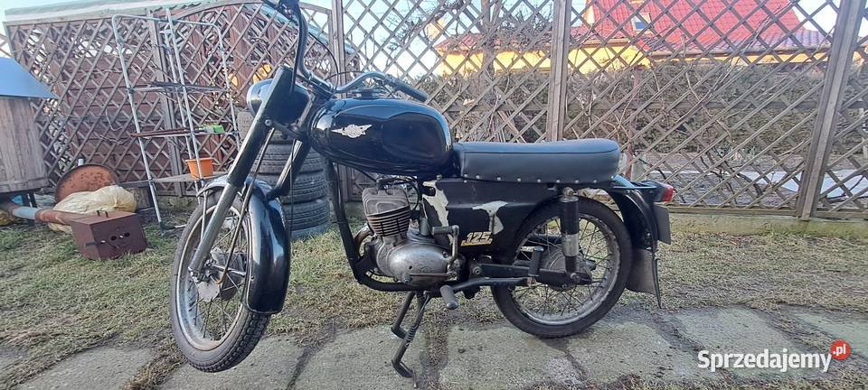 Wsk 125 1975 czarny opolskie Kluczbork sprzedam