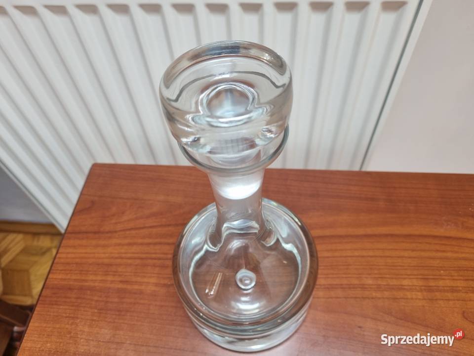 Karafka Krosno grube dno szkło z okresu PRL stan Lublin