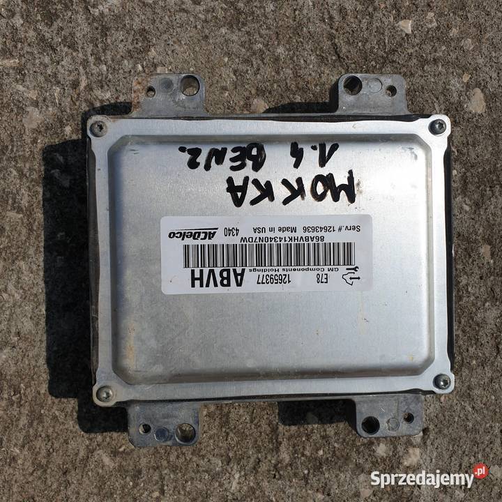 OPEL MOKKA 14 BENZ KOMPUTER STEROWNIK 12659377 Pozostałe kujawsko-pomorskie Łochowice