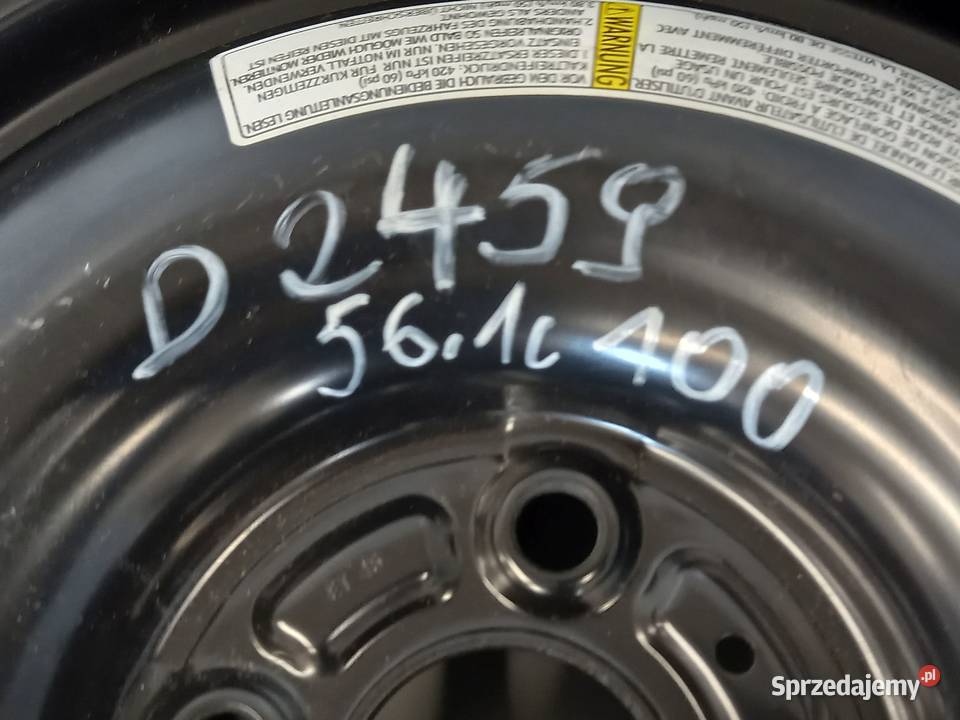 KOŁO DOJAZDOWE ZAPAS 13570 R15 ET45 KIA RIO III świętokrzyskie Kielce