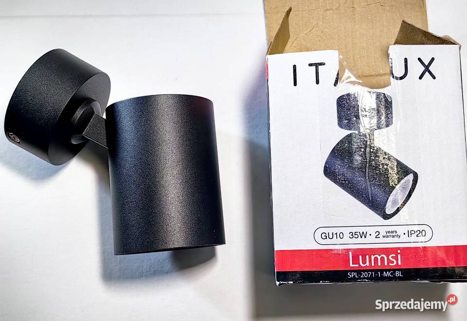 Lampa sufitowa spot czarna Ludźmierz sprzedam