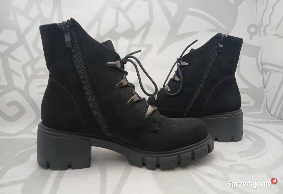 Buty botki zimowe 38 wkł 245 mazowieckie Warszawa