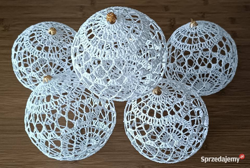 Duże Bombki szydełkowe na choinkę różne wzory i Białystok