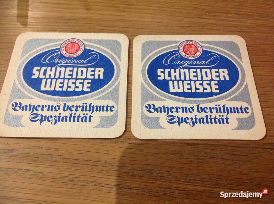 Stara Podkładka pod Piwo SCHNEIDER WEISSE 2 Nowa Sól