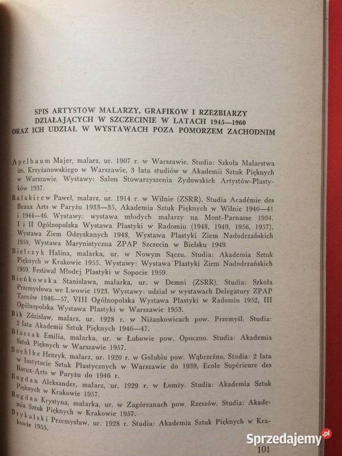 672 Plastyka Szczecińska W Latach 1945 1960 Szczecin sprzedam