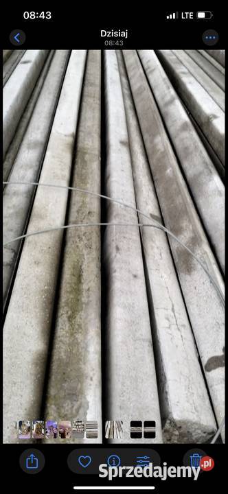 Słupki strunobetonowe