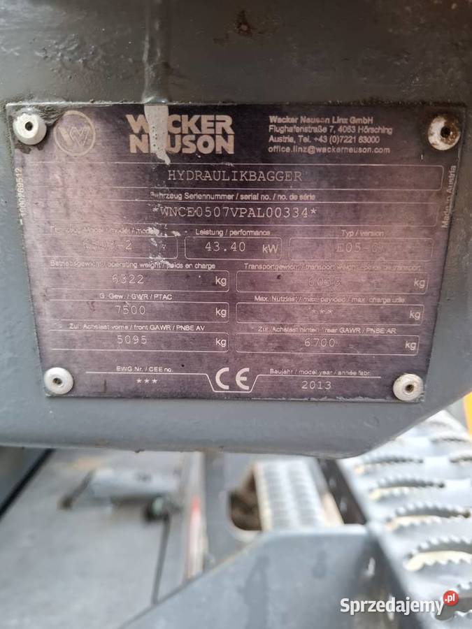 Koparka kołowa Wacker Neuson 65032 2013r