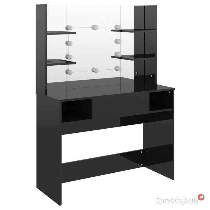 Stolik do makijażu z LED 100x40x135 MDF lśniący Warszawa sprzedam