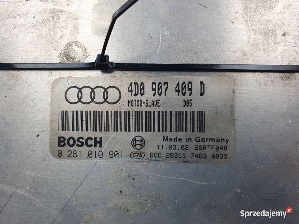 MODUŁ KOMPUTER SILNIKA AUDI A8 D2 4D0907409D