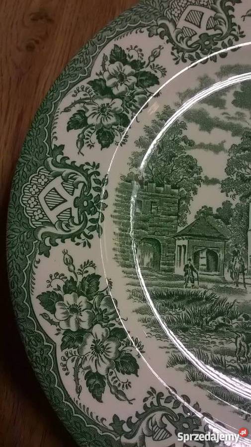Angielskie płaskie talerze obiadowe Poznań