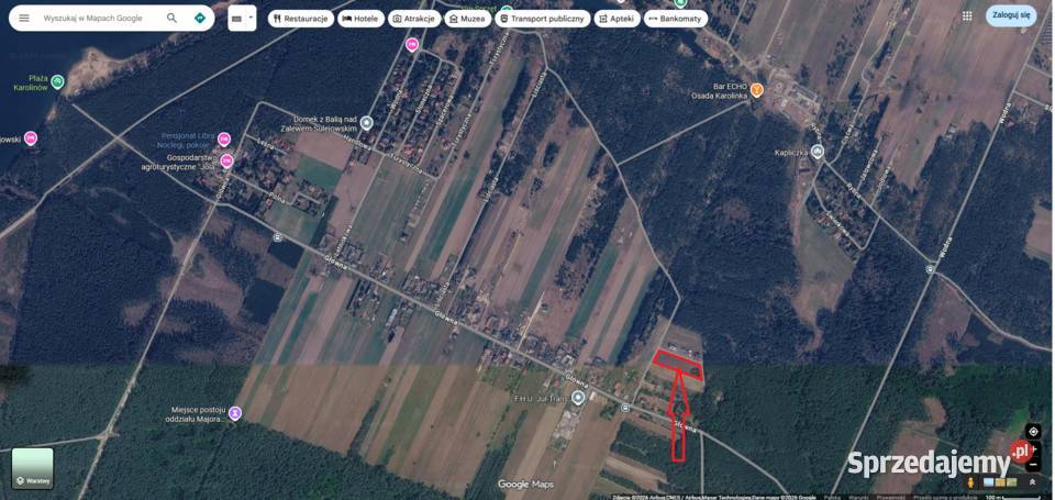 Działki budowlane z warunkami zabudowy Karolinów
