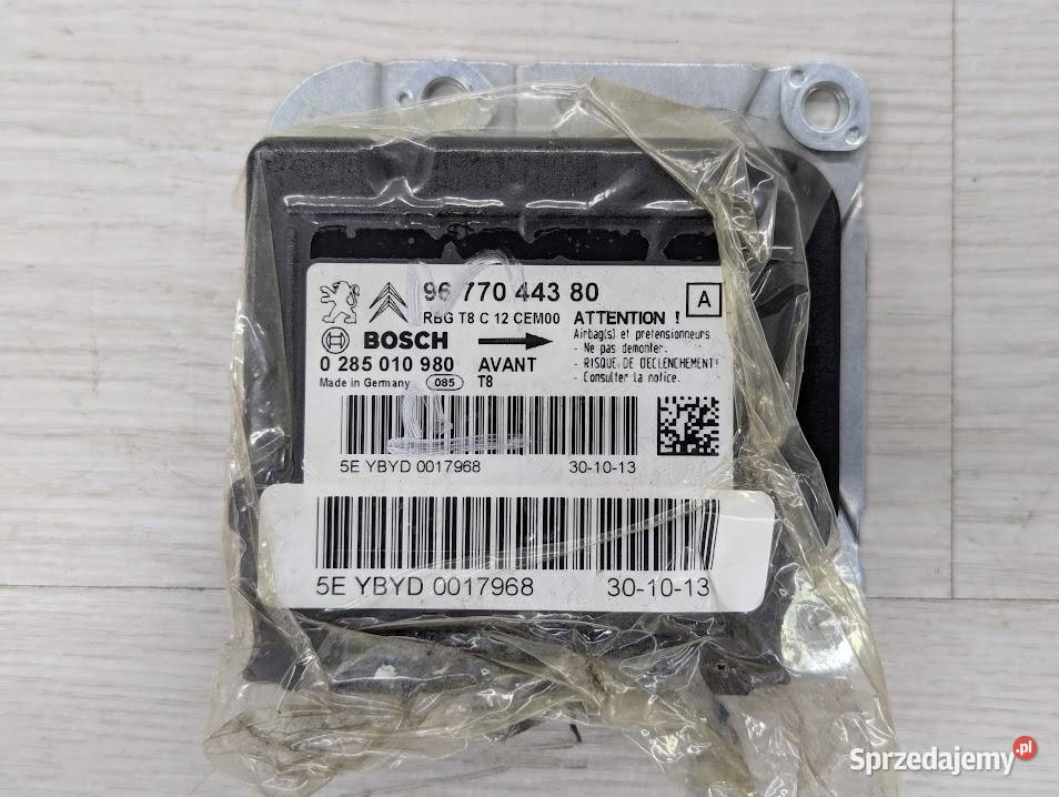 MODUŁ SENSOR AIRBAG PEUGEOT 3008 I 9677044380 Białystok sprzedam