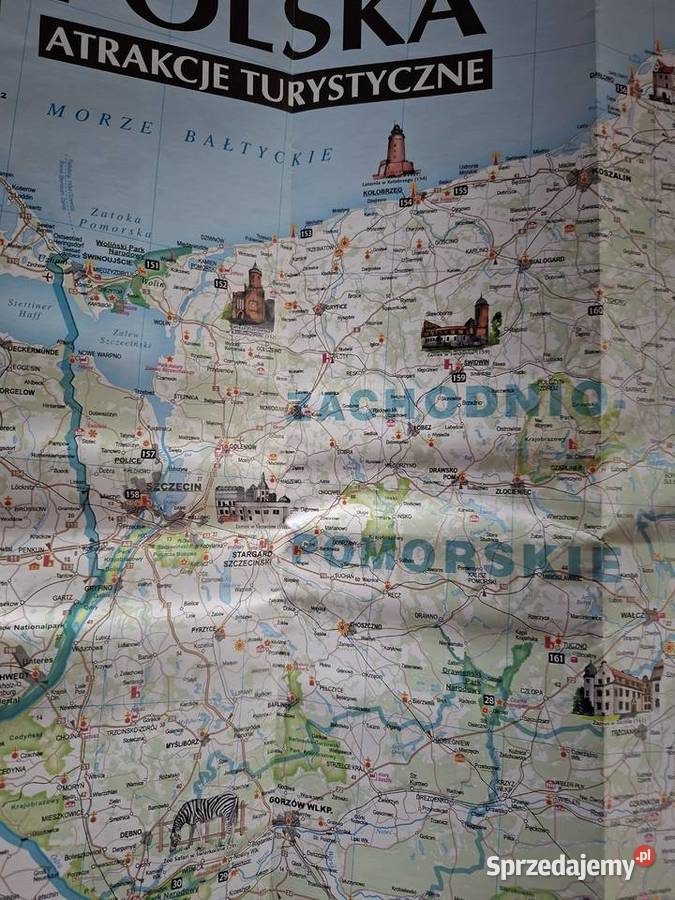 Polska atrakcje turystyczne 1685 000 mapa ISBN 9788375467222 Kraków