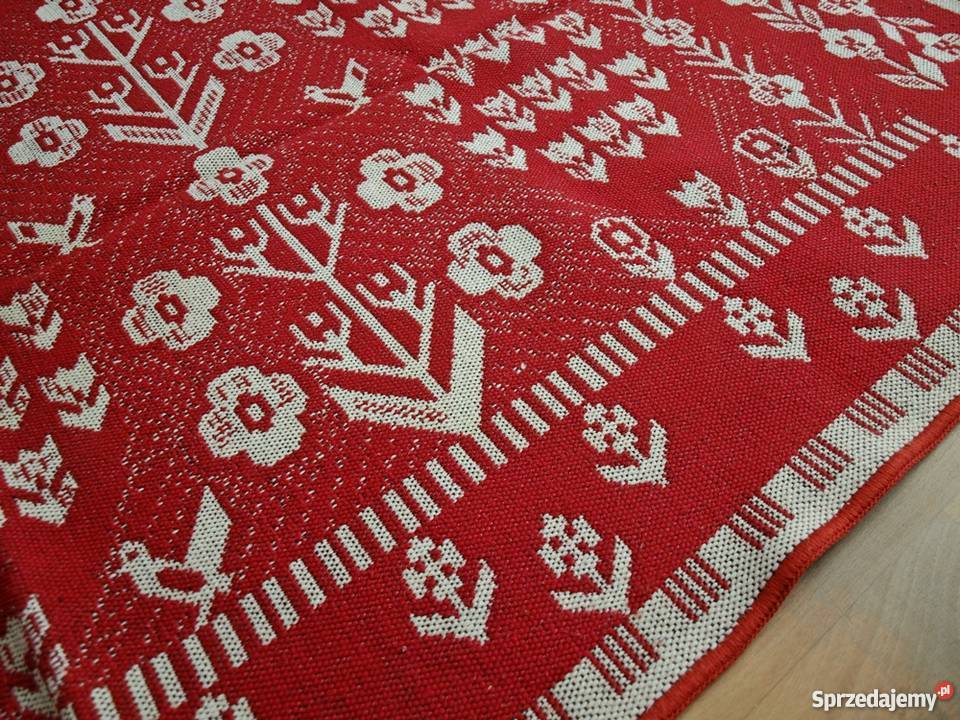 Kilim Cepelia ludowy dwustronny na ścianę Szczecin