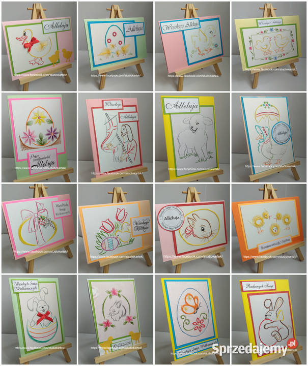 KARTKI WIELKANOC Komunia Chrzest tp Handmade podlaskie Białystok sprzedam