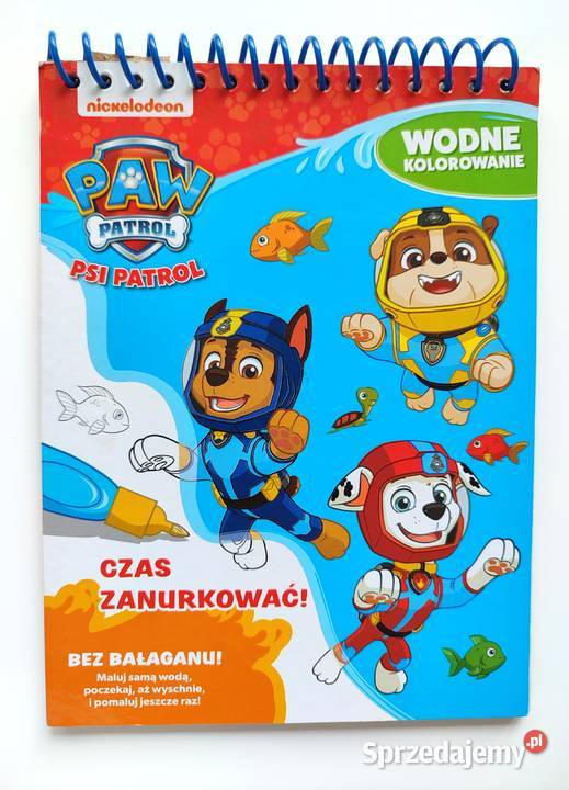 3 Pack wodnych kolorowanek Psi Patrol Świnka Katowice