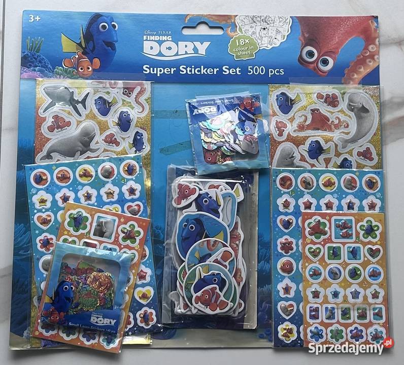 Nemo rybka Dory 500 naklejek dolnośląskie