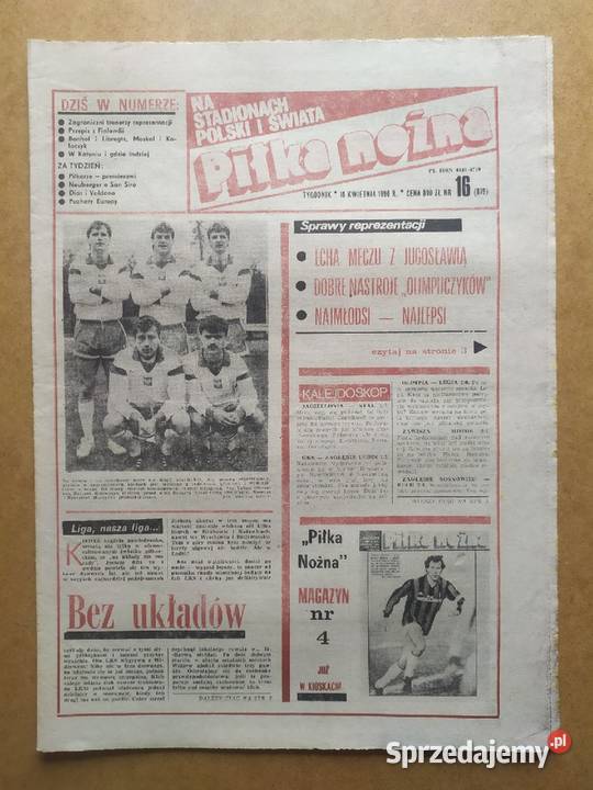 Tygodnik Piłka Nożna rocznik 1990