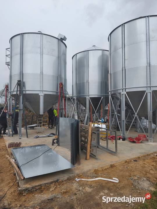 Silos lejowy zbożowy 1083 ton montaż i transport