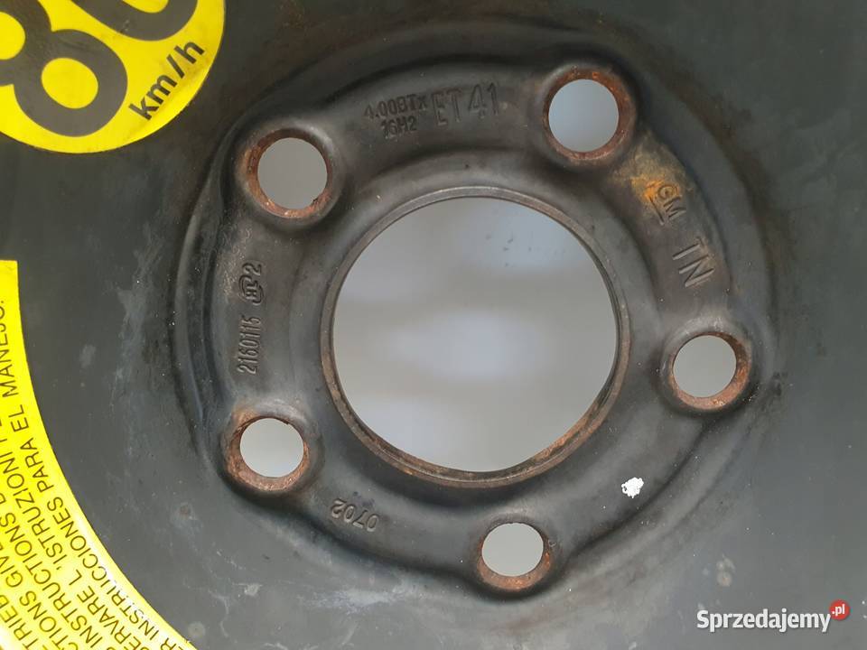 KOŁO DOJAZDOWE dojazdówka 11570 R16 2160115 Samochodowe Chełm