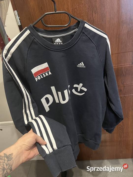 Granatowa męska bluza adidas S bawełna mazowieckie Warka