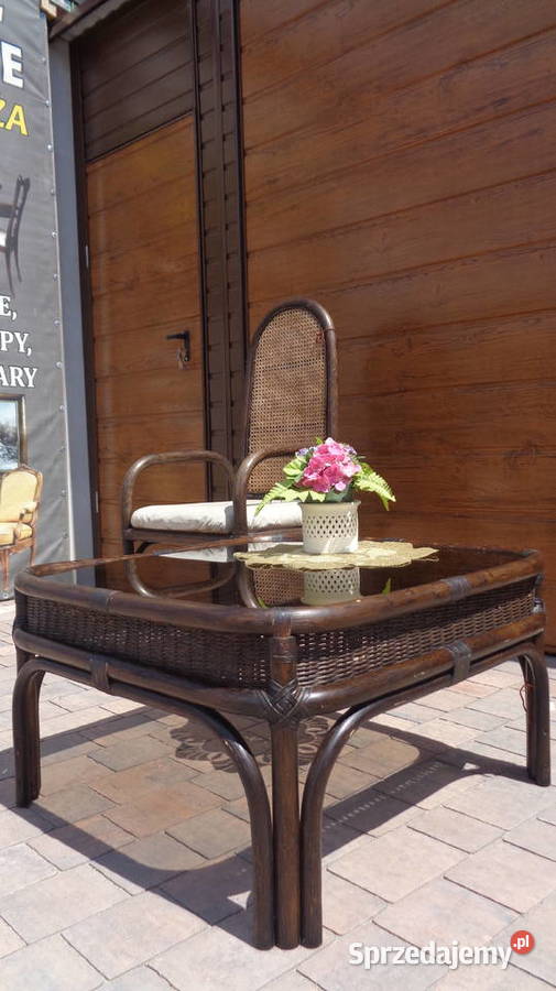 stolik kawowy rattanowy Meble ogrodowe Mielnica Duża