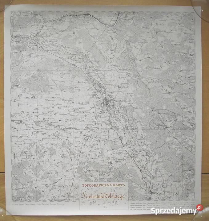 MZ Warszawa Modlin Karta topograficzna Królestwa