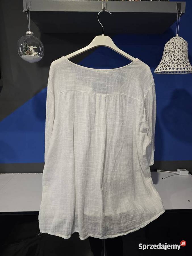 Włoska bluzka lnianobawełniana UNI do 2XL śląskie Bytom