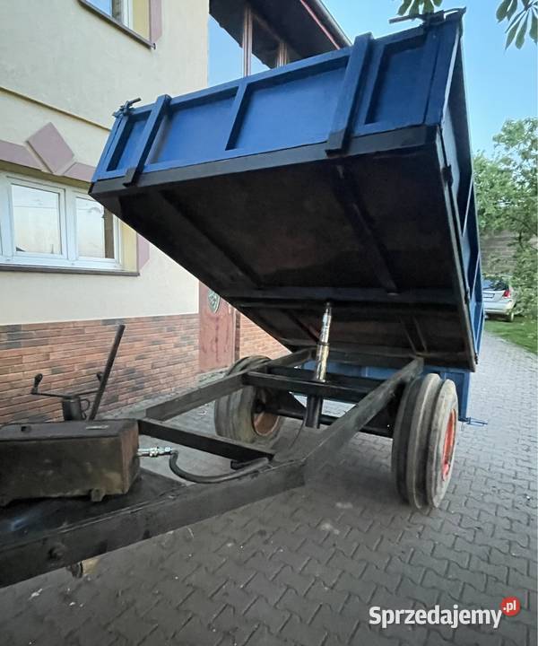 Przyczepa jednoosiowa wywrotka kiper Przyczepy rolnicze śląskie Pradła