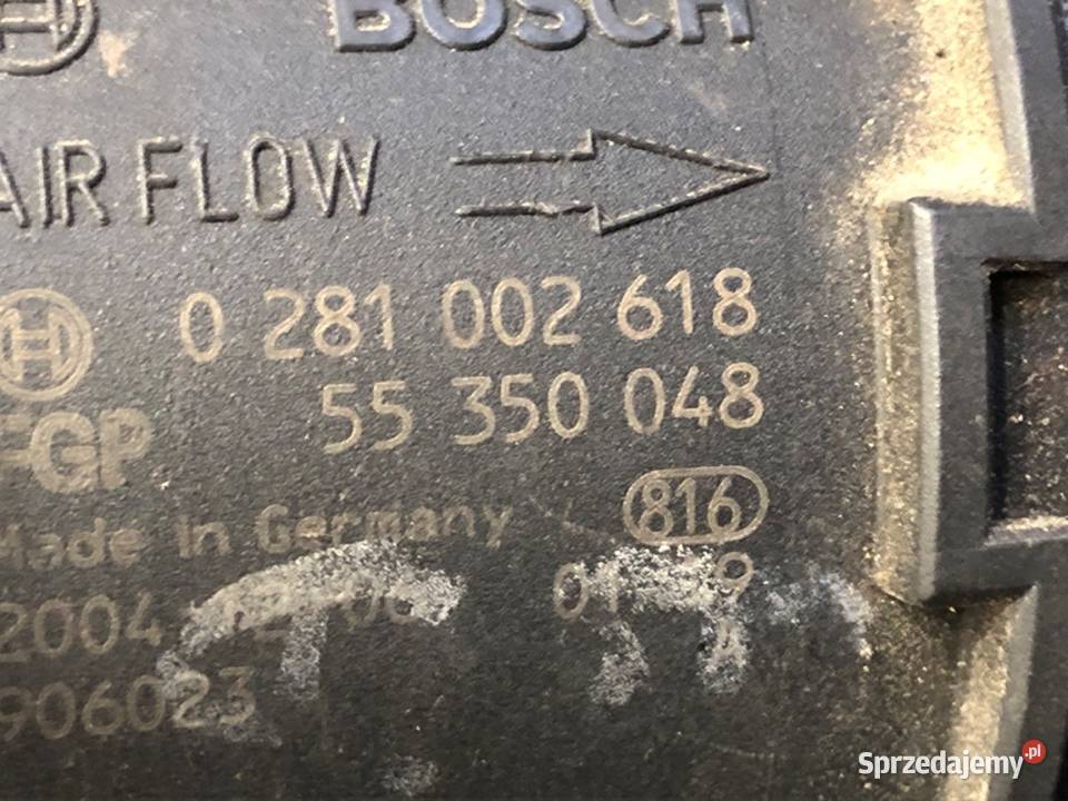 PRZEPŁYWOMIERZ OPEL ASTRA H 0281002618 17 80 osobowe Przepływomierze sprzedam