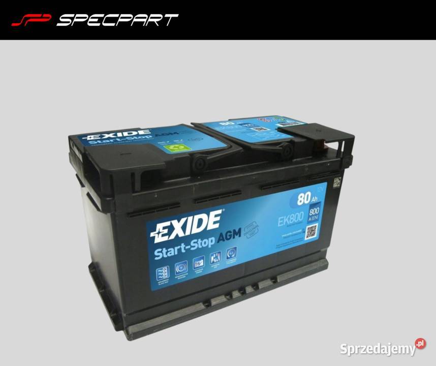 Akumulator Exide AGM startstop EK800 80Ah 800A Tczew