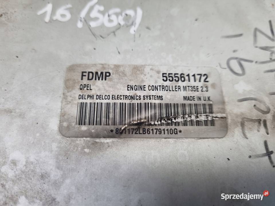 Opel Zafira B 16 16V STEROWNIK SILNIKA komputer Chełm sprzedam