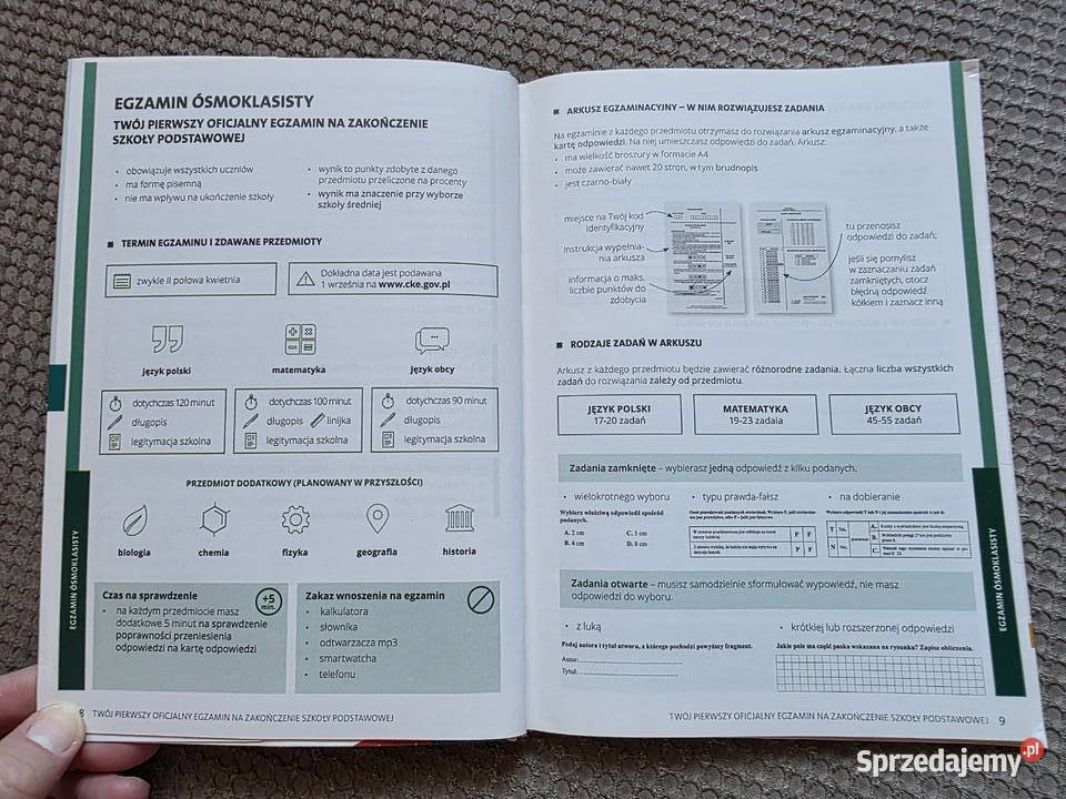 Tak zdam egzamin ósmoklasisty MATEMATYKA małopolskie Kraków sprzedam
