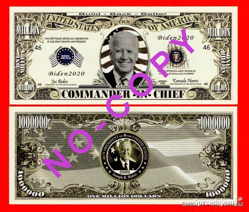 1 Trillion Dolarów USA 2010 r Liberty UNC Numizmatyka Wrocław