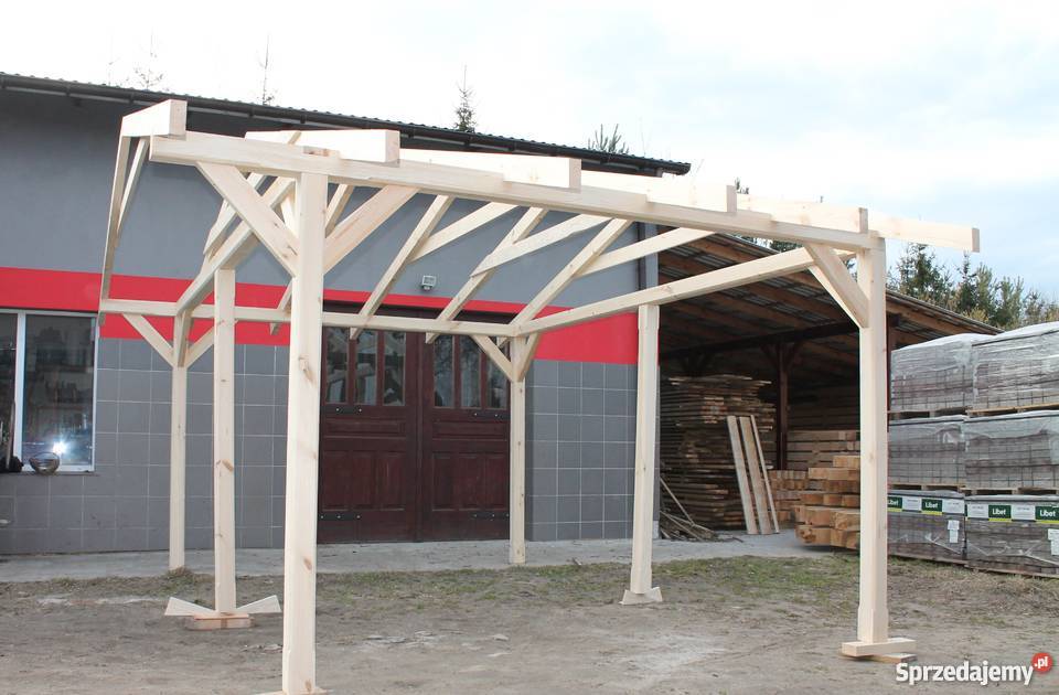 KONSTRUKCJA ALTANY 5x4m WIATA ZADASZENIE PERGOLA Łuków