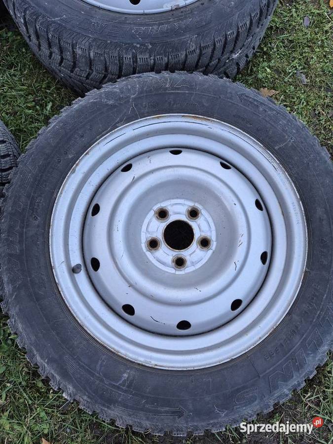 4 sztuki stalowych koł z oponami Samochodowe łódzkie Pabianice