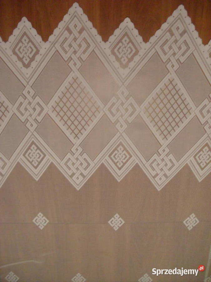 firana gotowa długa 250 balkonżakardowa biała dolnośląskie